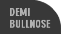 Demi Bullnose countertop edge profile